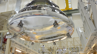 NASA's Orion crew module looks like a liquid metal alien spaceship